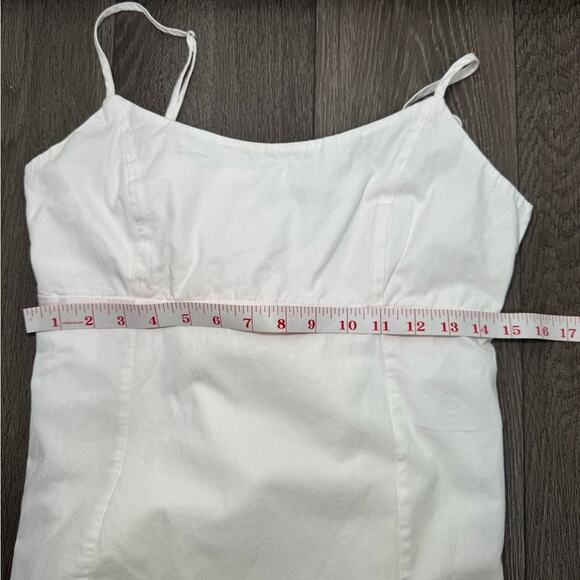 Brandy Melville White Maxi Double Line Dress One Size - Picture 6 of 9